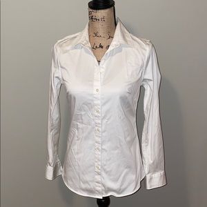 Banana Republic white collared shirt